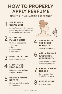 How to properly apply perfumes